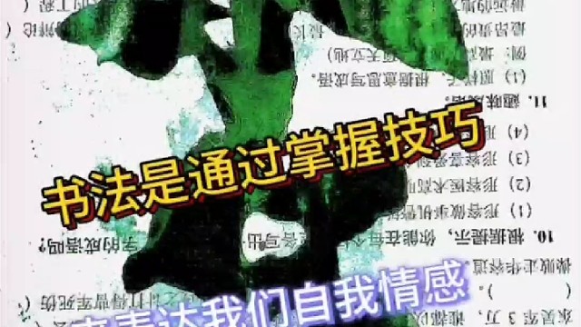 书法是通过技巧表达情感 是书者情绪的载体