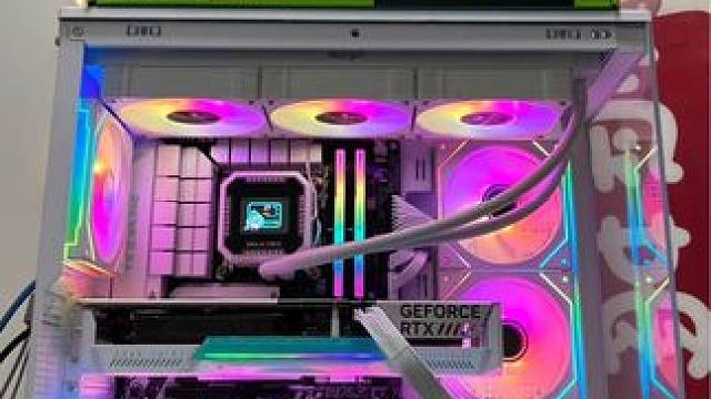 I5 14600KF➕4060TI八千预算纯白游戏海景房 #diy电脑 上海买电脑，DIY电脑，实体