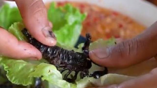 油炸黑龙虾 #东南亚美食 #农村美食