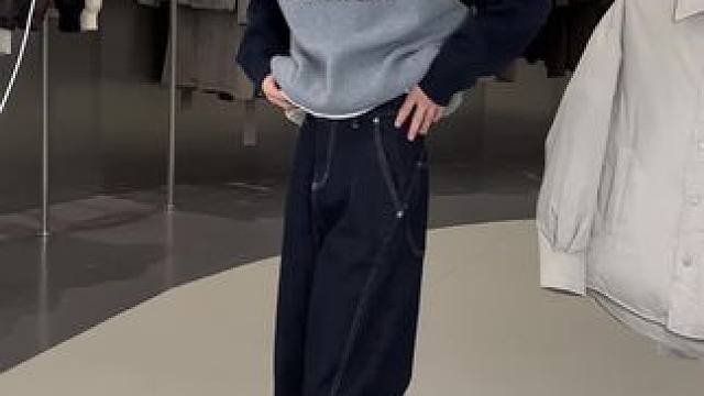 磨毛加厚牛仔裤型超赞 #今天穿什么 #单宁牛仔 #神裤推荐