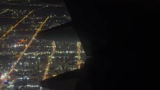 北京-大连✈️#夜景 #飞机上的美景