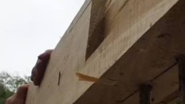 制作木屋#我的乡村生活#荒野建造 #木屋建造完整版野外 #木屋建造