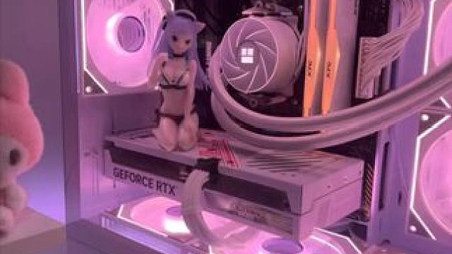 美死了 #电竞房 #粉色海景房 #4060ti #海景房主机