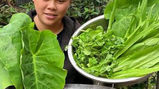 今天做个香辣牛排骨，配着一盆蔬菜吃过瘾 #美食 #美食分享 #农村生活 #记录生活