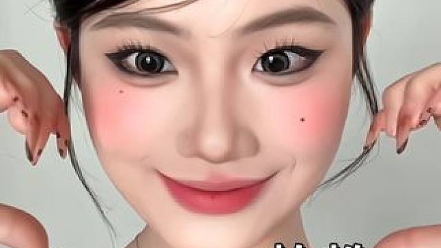 方圆脸都来试试这个古早全包小猫妆  
#方圆脸妆容 #新手化妆教程 #古早#小猫妆#妆前妆后