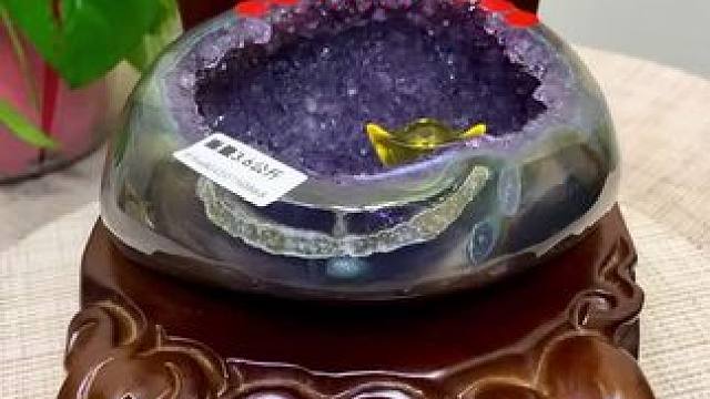 乌拉圭紫晶聚宝盆，招财聚宝，人人必备#紫晶洞 #九紫离火运 #招财 #聚宝盆 #精品摆件