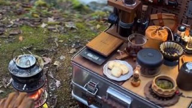 听流水 #露营报告 #露营咖啡报告