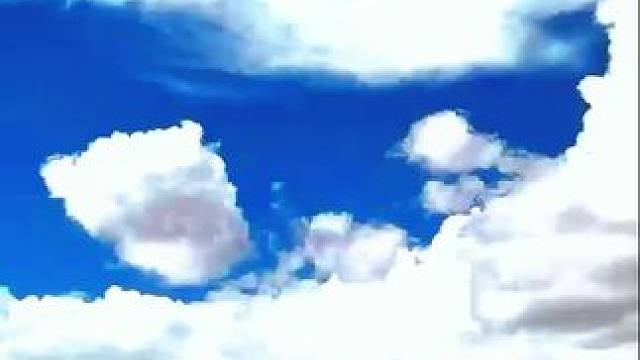 #白云飘在蓝天里