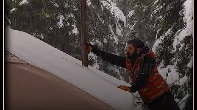 小两口玩的就是一个沉浸式露营 #户外露营#极地露营#雪中露营