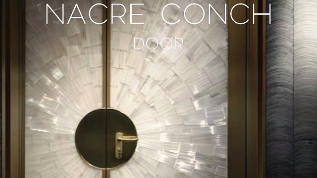 豪宅大佬们，这是你们苦苦寻找的天然珍珠贝母门哦#TINNO帝诺系统入户门 #别墅门 #系统门 #上海