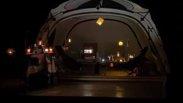 一个帐篷，一个你，享受大自然户外生活。#户外生活 #远离城市的喧嚣 #露营帐篷#冬季露营的仪式感#露