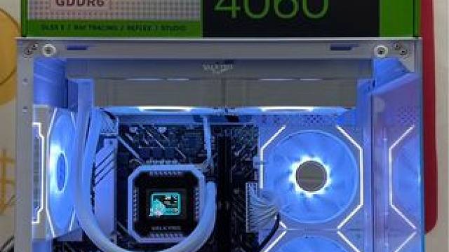 I5 12400F➕4060预算5K纯白MIN游戏海景房 #diy电脑 上海买电脑，DIY电脑，实体