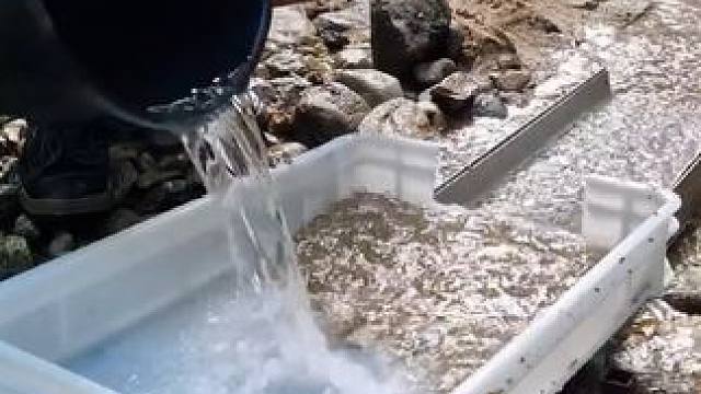 不可思议的淘金、加工过程#手艺人 #淘金 #加工