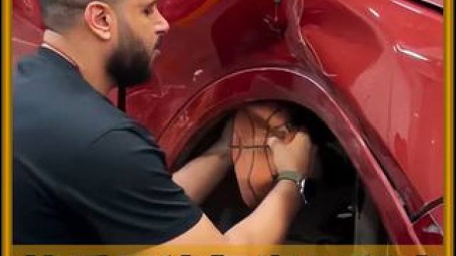 美国最后一位纯手工凹痕修复师，几十年来一直用自己的偏方！ #漆面修复 #凹陷修复 #科普