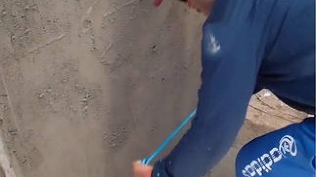 刮平太解压了 #施工现场实拍 #dou来休息一下 #装修