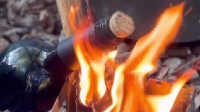 没带瓶起子 别着急 #露营报告 #露营技巧报告