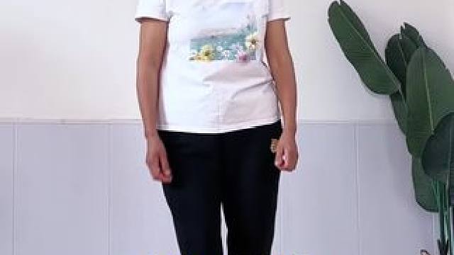 我每天就这样着我55岁的老妈，这样练习，谁能想到每天这样跑20到30分钟，变化居然可以这么明显#指压