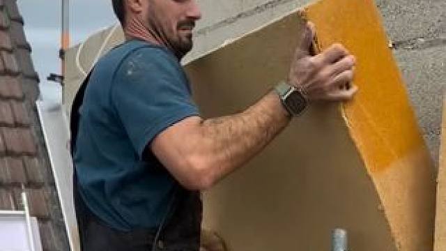 法国建筑墙体屋顶保温工艺。 #制作过程 #施工工艺 #外墙施工 #盖房子 #施工