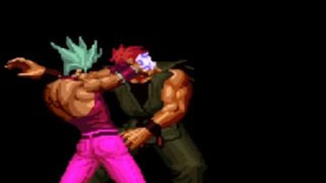 拳皇97：大猪铁球大招狂砸太狠，红丸雷霆发电超必杀硬电袭来 #街机游戏 #拳皇97 #童年游戏 #格