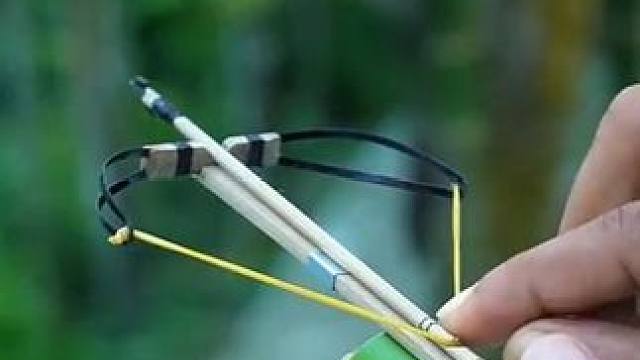 用竹子制作的手工武器 #军事迷 #武器科普 #手工制作