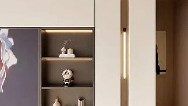 原木奶油风客厅设计案例分享 #设计案例分享 #空间设计美学 #原木奶油风 #软装搭配 #效果图表现