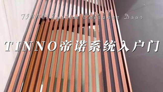 迪拜上亿豪宅会用什么入户门，那必然是我们的系统偏轴门#TINNO帝诺系统入户门 #偏轴门 #上海