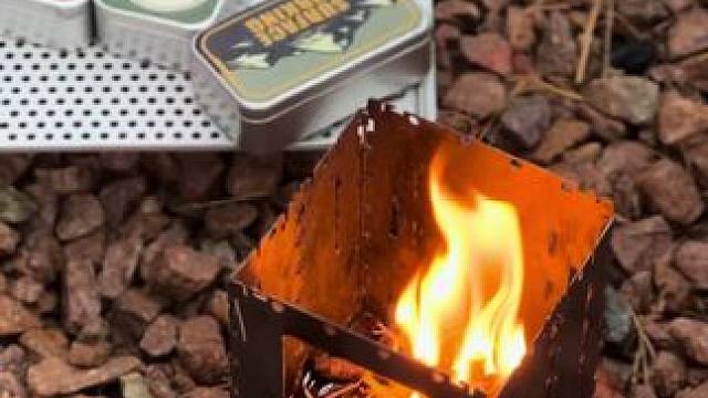 很有质感的火柴小铁盒 #露营报告 #露营好装备报告 #靠谱露营装备