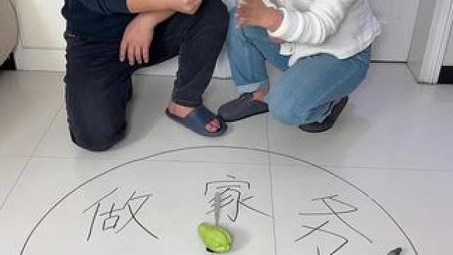 是做家务还是玩手机由转盘决定！ #笑花小王令