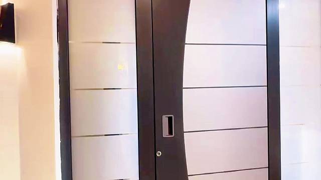 .双侧设计带你开启未知的惊喜#TINNO帝诺系统入户门#别墅门#系统门#偏轴门#苏州