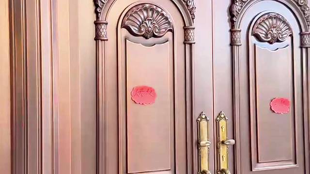 彰显府邸尊荣的巍峨之扉#中宝天一铜门#铜门#苏州#别墅门#偏轴门