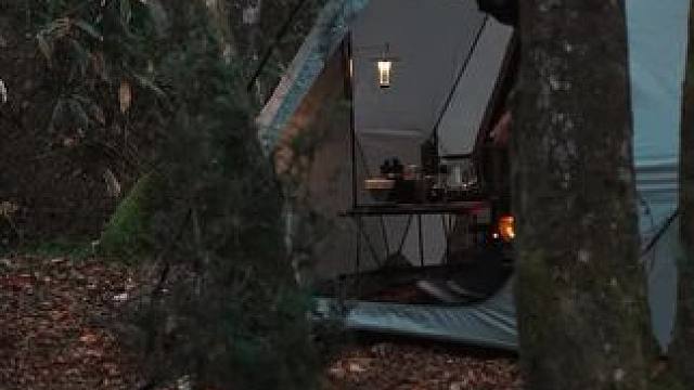 球帐露营烤火 #露营报告