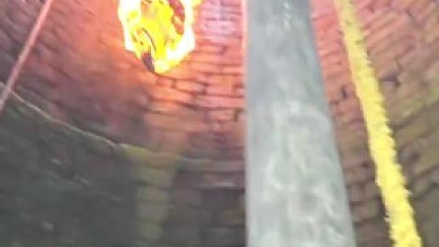 你见过火烧蛇窝吗#真实户外 #惊险时刻 #这操作都看傻了