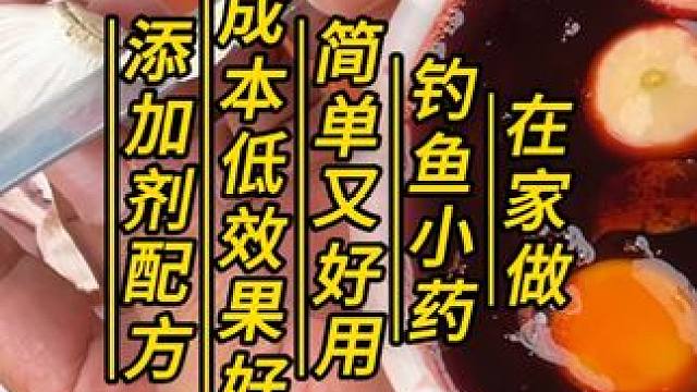 在家就能做的钓鱼小药添加剂，简单又好用！成本低效果好的添加剂 在家就能做的钓鱼小药添加剂，简单又好用