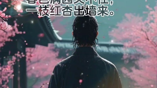 《游园不值》宋·叶绍翁 #唯美诗词 #诗词 #人生领悟道理 #努力做好自己