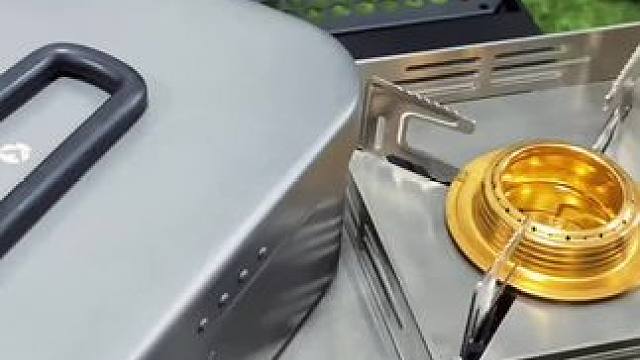 酒精炉饭盒蒸米饭 #露营⛺ #生活仪式感 #柯曼#露营美食 #户外