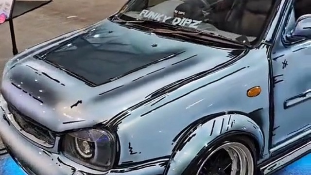 这车像是漫画出来一样