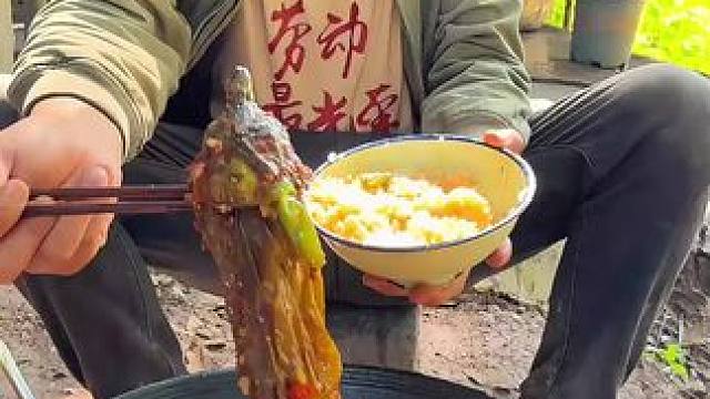 #我的乡村生活 #农村美食 #来自乡村土灶的烟火气 肉沫茄子