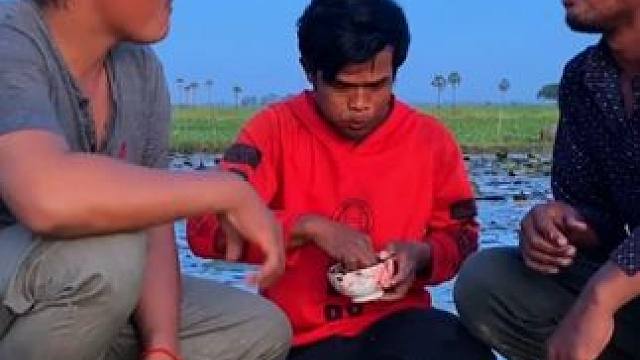 水煮猪杂 #农村美食 #原始美味