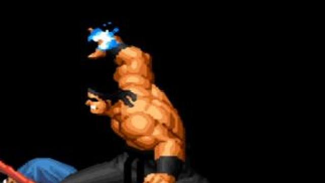 拳皇97：比利风火轮超必杀无限连烧太狠，大门岚之山超必杀硬抓 #拳皇97 #街机游戏 #童年游戏 #