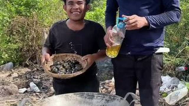 爆炒福寿螺 #农村美食#原始美味