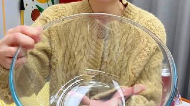 #高硼硅玻璃  #和面盆  #和面  不沾盆，不伤手，耐高温可进微波炉烤箱和面拌馅很美味#厨房好物 