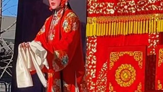 灵宝唐窑看大戏，河南豫剧碧玉簪#老家门口唱大戏 #演出现场拍摄  #地方戏曲文化#