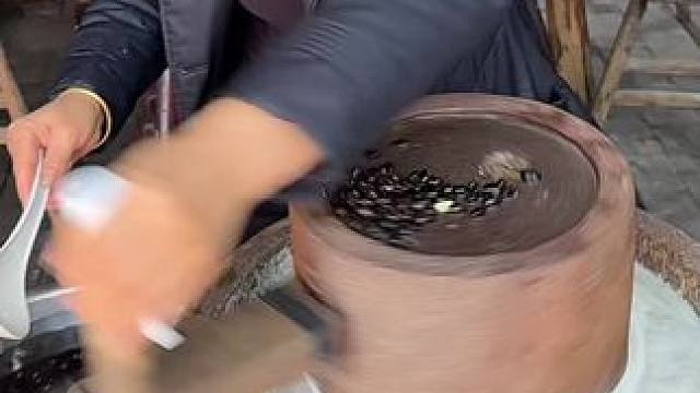 想吃豆花了就自已磨吧