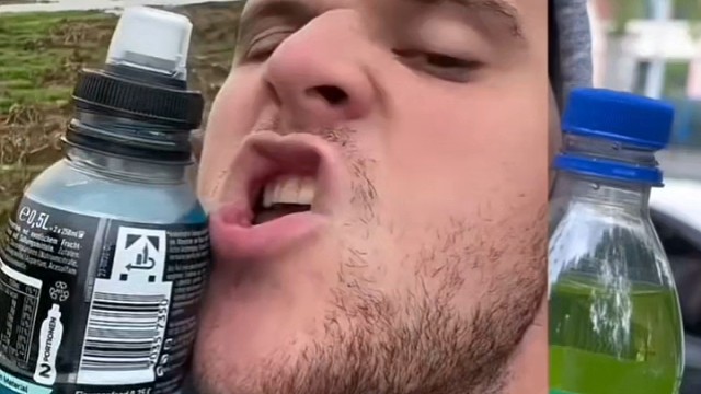 挑战一口气一瓶水