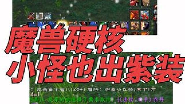 硬核刚到40级就出紫啦 太开心了 #魔兽硬核 #魔兽世界