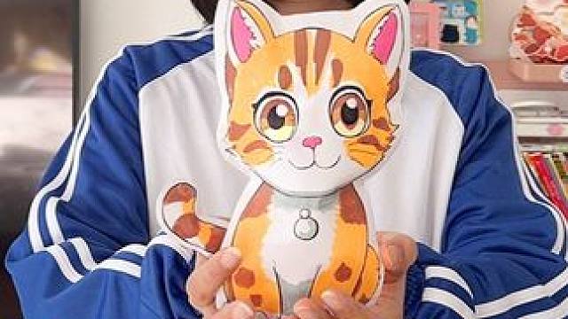 挑战制作可爱橘猫捏捏 #手工diy #捏捏乐 #一起玩手工吧 #亲子手工 #手工