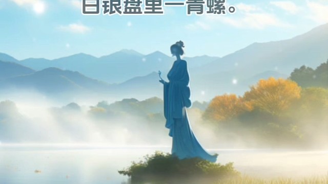 《望洞庭》唐·刘禹锡#国学文化 #唯美诗词 #美句分享 #诗词