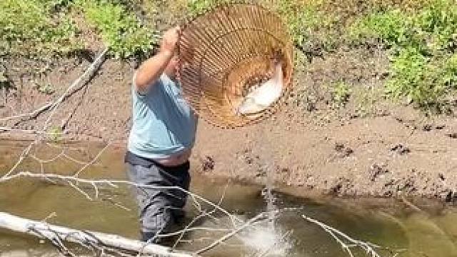 #户外捕鱼 #好大一条鱼