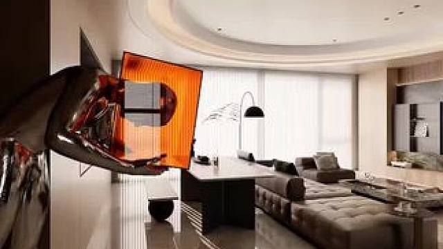 #设计案例分享 意式轻奢，是低调奢华的代言，光影在金属与大理石间嬉戏，线条于皮革和丝绒处交融#意式轻