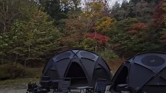 黑色系球帐露营 #露营报告